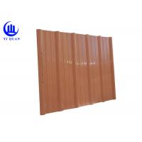 Quality Pvc Wave Molding Brown Resin Plastic Roof Tiles Anti - UV Agent for sale