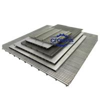 China Stainless Steel V Wire with 0.5x1.2mm Screen Mesh Wedge Wire Screen Filter Panels factory