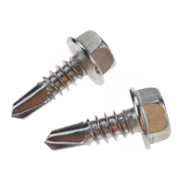 Quality Stainless Steel Self Drilling Screws Hex Washer Head Metal Screw Tapping No. 14 for sale