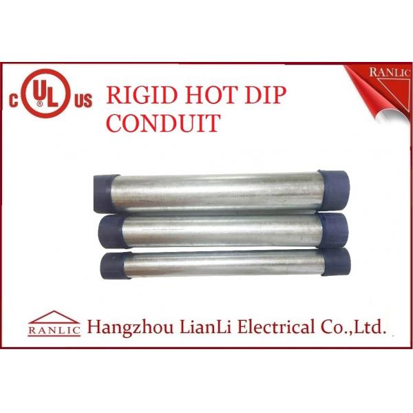 Quality RGD Galvanized Rigid Steel Conduit , 1/2 Inch 4 inch Electrical Conduit Tubing for sale