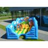 China 0.55mm PVC Taprulins Inflatable Fun City / Bounce House Indoor Playground factory
