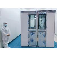 china 100 Class Cleanroom Air Shower With Auto Double Leaf Sliding Doors