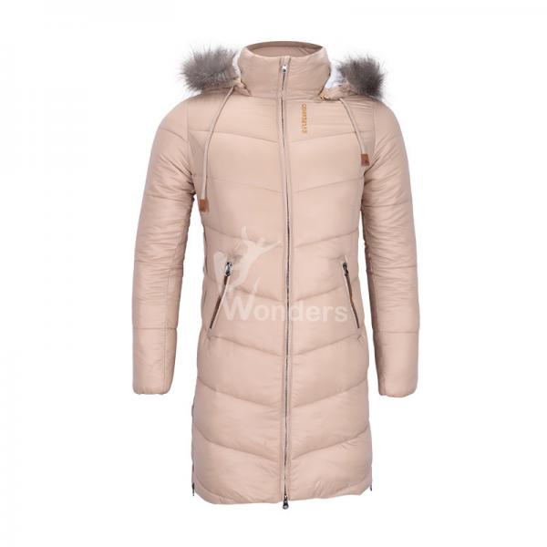 Quality Women's Insulated Padded Puffer Parka Coat With Fur Hood OEM for sale