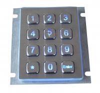 China Dustproof Weatherproof Metal Keypad 12 Keys Access Control With 2.0mm Long Stroke factory