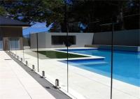 China High Strength 5mm 6mm 8mm Clear Tempered Glass Frameless Pool Fence Glass factory