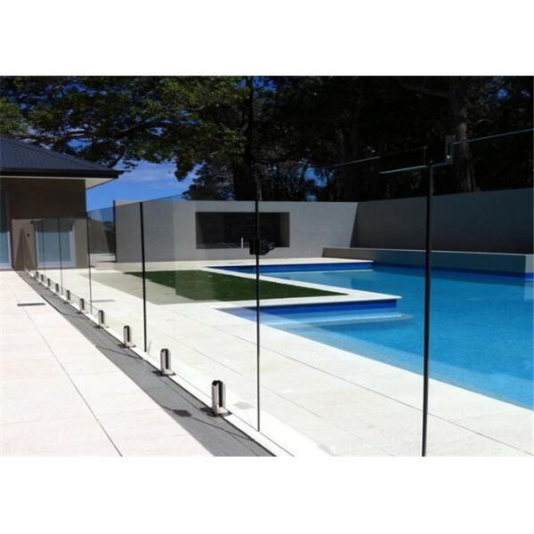 Quality High Strength 5mm 6mm 8mm Clear Tempered Glass Frameless Pool Fence Glass for sale