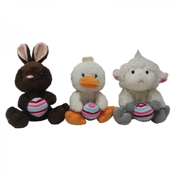 Quality 3A 18CM 0.59in Singing Easter Bunny Purple Giant Duck Stuffed Animal for sale