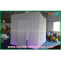 China Inflatable Photo Studio Lighting 2.5m 1 Door Inflatable Cabin Photobooth Photo Booth Tent With Velcro Curtain factory