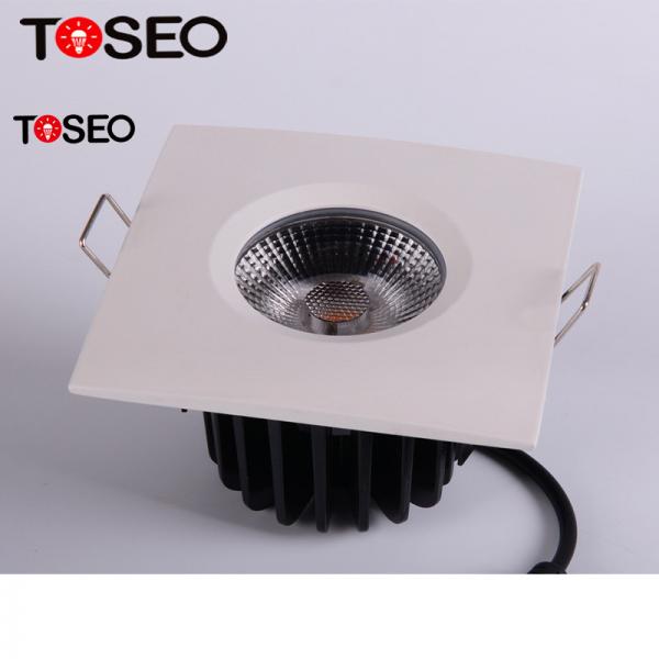 Quality Dimmable Fire Rated DownLights , Black Square LED Ceiling Lights for sale