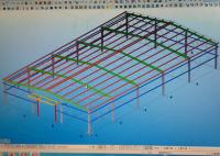 China Light Weight Steel Structure Warehouse Design Fabricate With 90km / H Wind Load factory