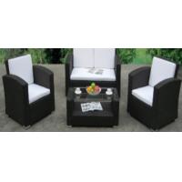 China 4pcs steel rattan sofa set for sale
