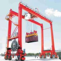 Quality 20ft / 40ft Container Lifting RTG Gantry Crane 40t 50t With Telescopic Spreader for sale