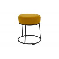 china Steel And Fabric Combination Stackable Nordic Bar Stools 40cm Tall