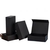 China Customized Black Magnetic Shoe Box Paperboard Fancy Packaging Box factory