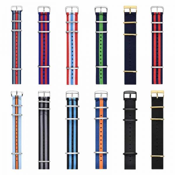 Quality Sport Fashion Nylon Fabric Watch Strap Braiding 18mm 20mm 22mm for sale