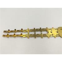 Quality One Row Line Progressive Forming Brass Stamping Parts For Straight / Earthing for sale