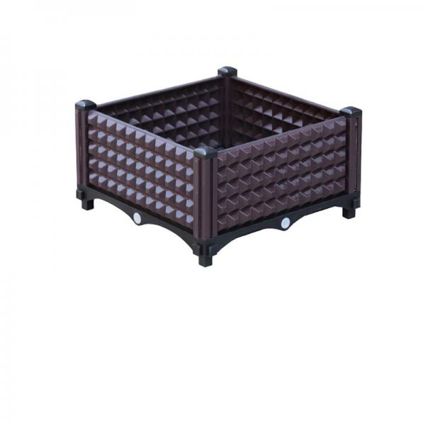 Quality Decorative Modern PP Large Square Plastic Planter Boxes For Balcony for sale