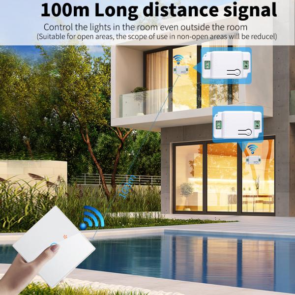 Quality Wireless Touch Wall Switches Sets RF433 1gang Luxury Glass Panel Remote Control for sale