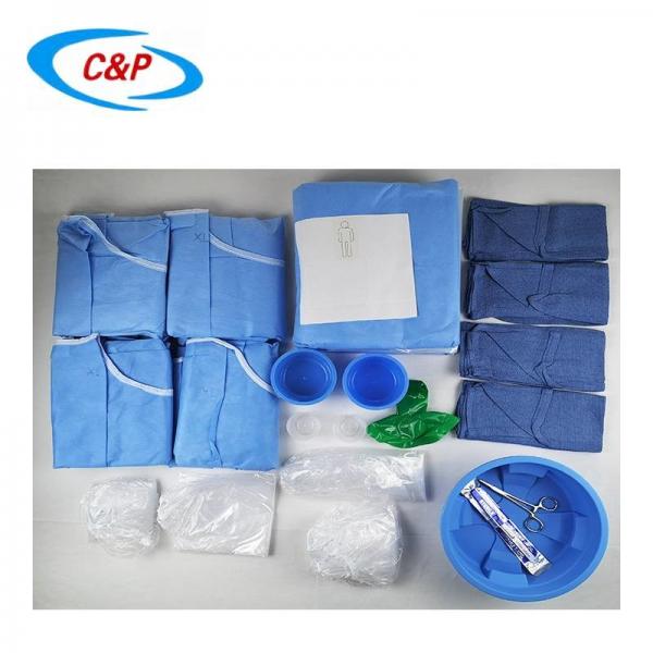 Quality EO Sterilized Angiography Disposable Patient Drapes Angio Pack custom for sale