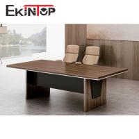 China Meeting Rectangular Conference Room Furniture Table 58mm Melamine Board factory