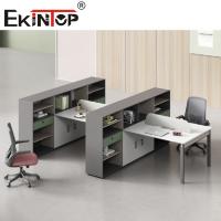 China Demountable Cubicles Office Workstation Partition Writing Computer Table For 2-8 Person factory