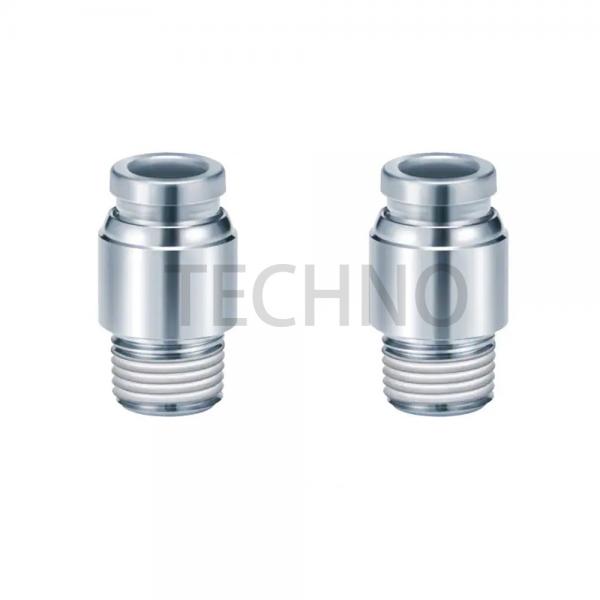 Quality KQG2S08-01S Pneumatic Pipe Fittings Air Compressor Connectors With Sealant for sale