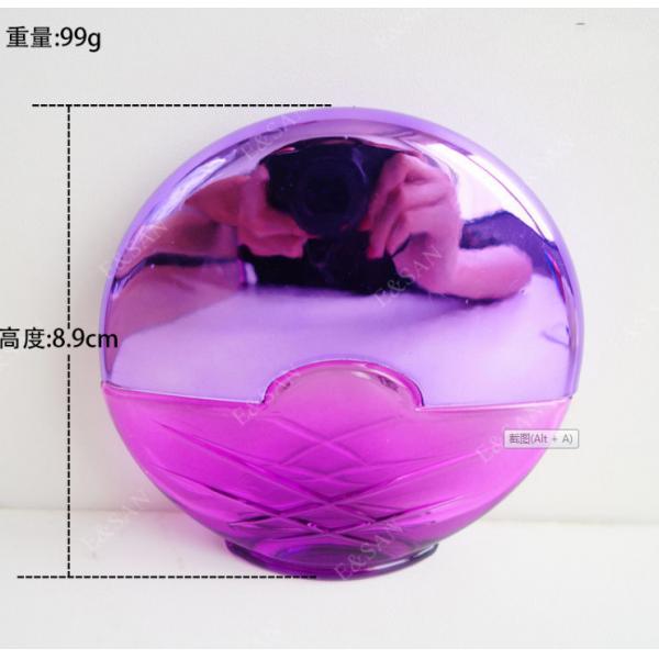 Quality 30ml Cylinder Refillable Glass Perfume Bottle Screen Printing Surface Handling for sale