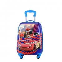 China Waterproof Zippered Trolley Bag Cartoon , Practical Childrens Suitcases On Wheels factory
