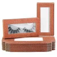 China Custom Logo Cosmetic Eyelash Packaging Cardboard Paper Box For Eyelash With Materials for sale