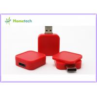 China Shenzhen Lowest Price Gifts For Guest Rotary Square Plastic Usb Drive Square Swivel Usb Flash Drive factory