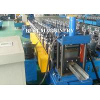 China Full Auto Steel Profile Frame Roll Forming Machine Hydraulic Punching for sale