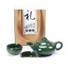 China Gift Packing Promotional Ceramic Mugs Green Small Ceramic Tea Cups With Teaport factory