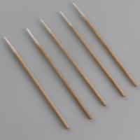 China Biodegradable Wooden Stick Mini Pointed Cotton Swab For Industrial Use factory
