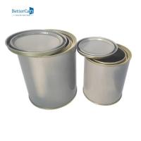 Quality Custom Empty Paint Tins 1 Litre Round Automotive Paint Cans With Tight Triple for sale