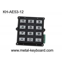 China Anti - vandal Metal Numeric Keypad IP 65 , 12 button Entry Keypad numeric factory