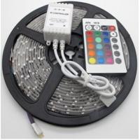 China SMD5050 indoor decoration use IP20 DC24V 5m/roll 4-in-1 rgb flexible strip with smart rgb controller for sale