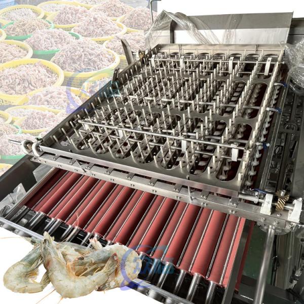 Quality 50Hz 3P Shrimp Automatic Shelling Machine Stable Stainless Steel for sale