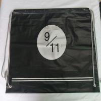 China Transparent Rope Bag Rucksack , Black Outdoor Clear Plastic Drawstring Bags factory