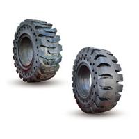 China High Efficiency Solid Pneumatic Forklift Tires / Solid Rubber Forklift Tires factory
