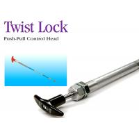 China Twist Locking Control Cable Head , Plated Carbon Steel Locking Push Pull Cable Head for sale