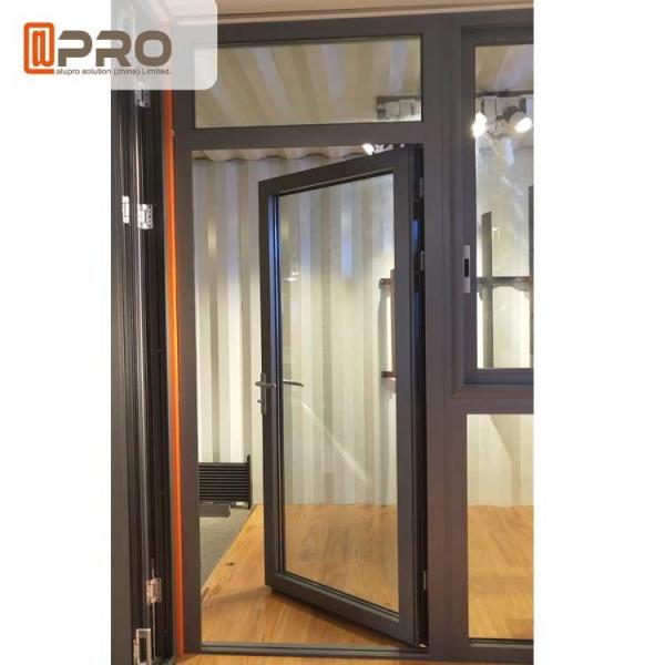 Quality Customized Design Aluminium Hinged Doors For Construction Buildings stainless steel glass door hinge Door hinge black for sale