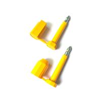 China Custom Green / Yellow Meter Security Seals Container Plastic Bolt Seal factory