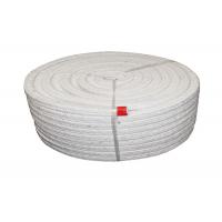 China White Ceramic Fiber Rope With Stainless Wire Fiberglass Rope Gasket factory