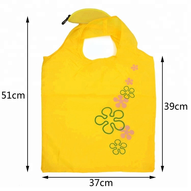China Beauty Recycled Shopping Bag , Nylon Grocery Bags Sturdy Fruit Shaped Digital Printing factory
