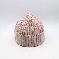 China Ladies Cotton Knit Beanie Hats Winter Cold - Proof Pink factory