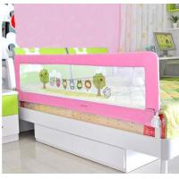 China Pink Cartoon Plastic 1.8m Portable Bed Rails Mesh Toddler Bed Rail factory
