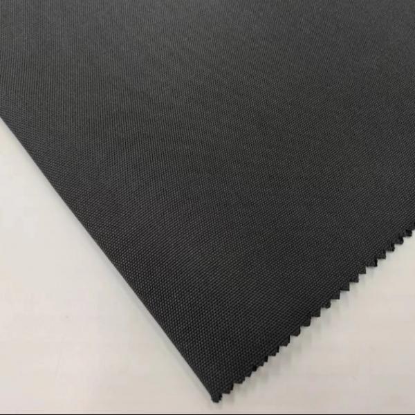 Quality Black 300D Polyester Oxford Fabric 600D PU coated Mildew Resistant Flame Retardant Material for sale