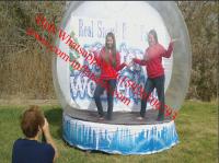 China 3 - 6m dia advertising Inflatable Snow Globe Bubble Decorations / Snow Bubble factory
