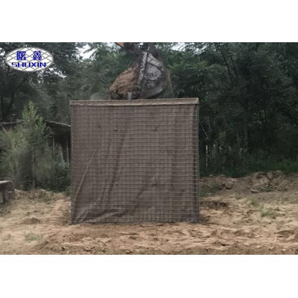 Quality SX 4 Gabion Baskets Explosion Proof Wall For Galvanized Army Training for sale