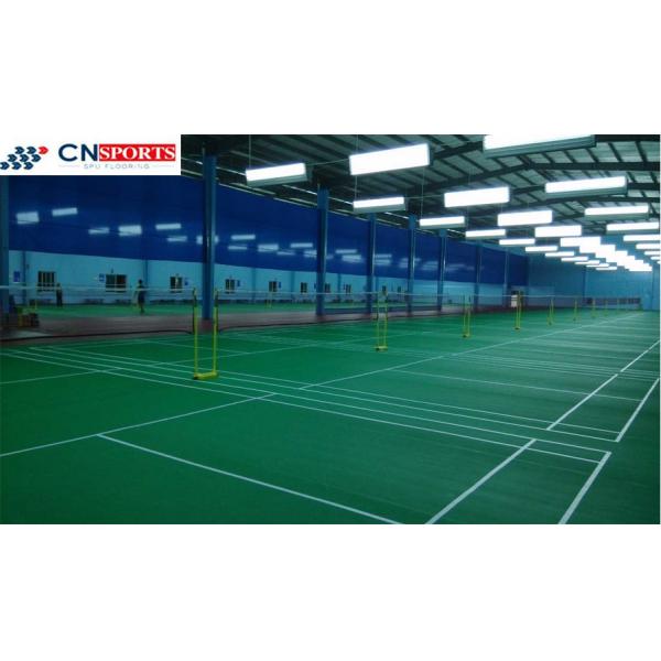 Quality Green Indoor Synthetic Badminton Court Environmentally Friendly for sale